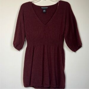 Marina Luna 100% Cashmere Dark Red Babydoll
Sweater Size M